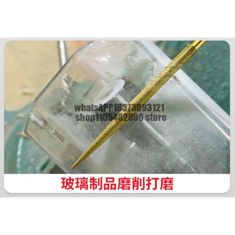 Diamond titanium-plated assorted file alloy small short-hand metal jade polishing tool set