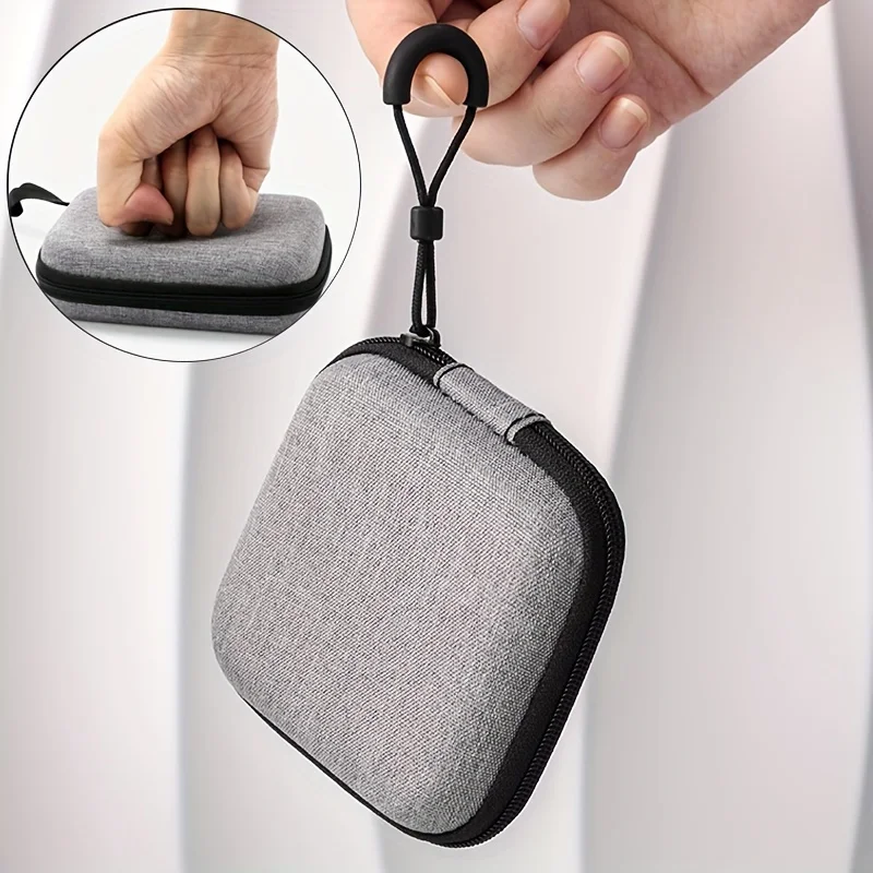 Hannord  Mini EVA Earphone Storage Bags Hard Shell Data Cable Organizer Portable HDD Case U Disk Zipper Pouch For airpod Charger