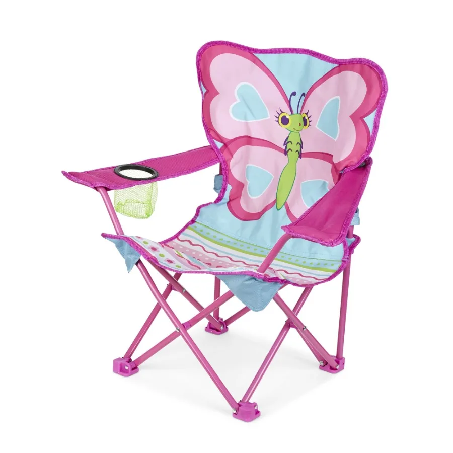

Cutie Pie Water-Resistant Camping Chairs with Child-Sized Folding Chair, Multi-Colored Any