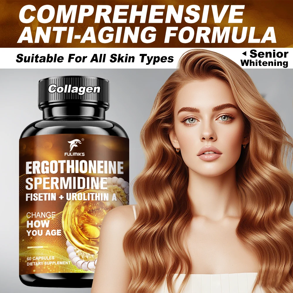 Ultimate Senolytic & Mitochondrial Support, Urolithin A, Fisetin, Spermidine, Ergothioneine, PQQ,Resveratrol, Change How You Age