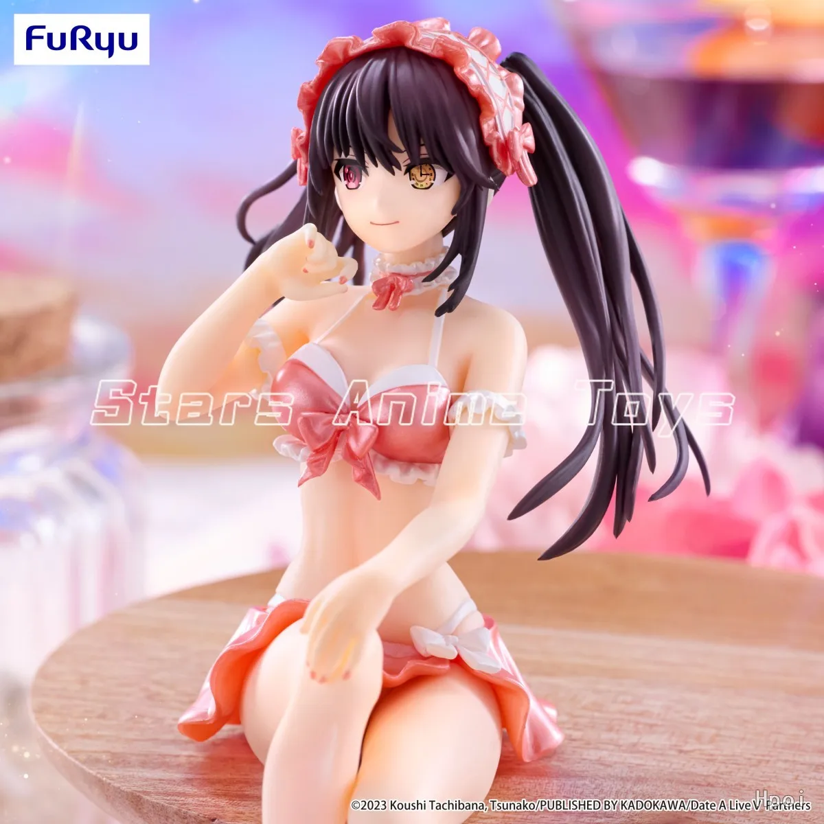 【Prevendita】Originale FuRyu Noodle Stopper DATE ALIVE IV Kurumi Tokisaki Costume da bagno Rosa Animazione Figura Collezione di modelli giocattolo