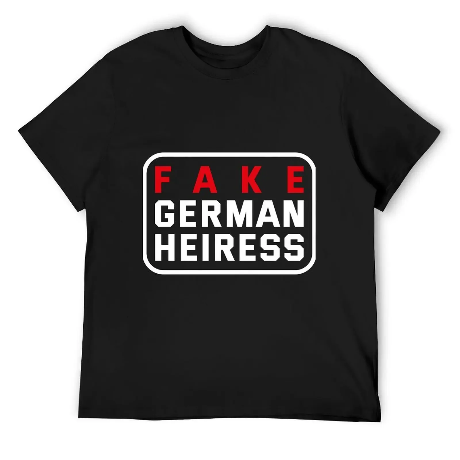 fake german heiress design T-Shirt man clothes tees animal prinfor boys blue archive plus size men clothing