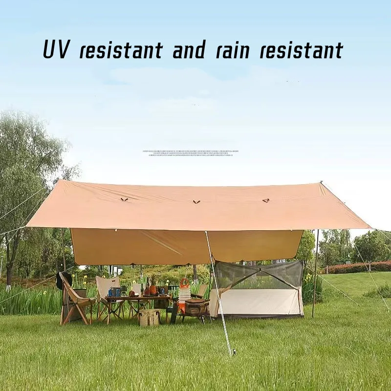 Outdoor Camping Tent Shelter, Thickened,Waterproof, Sunscreen, UV Resistant,plegables, portable Square Shelter, Camping supplies