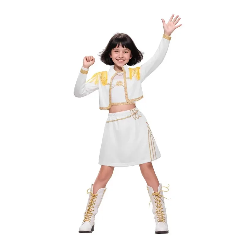 

K-pop Rumi Zoey Mira Demon Slayer Cosplay Costume for Girls Halloween Stage 3D Printed Pattern Role Play Outfits