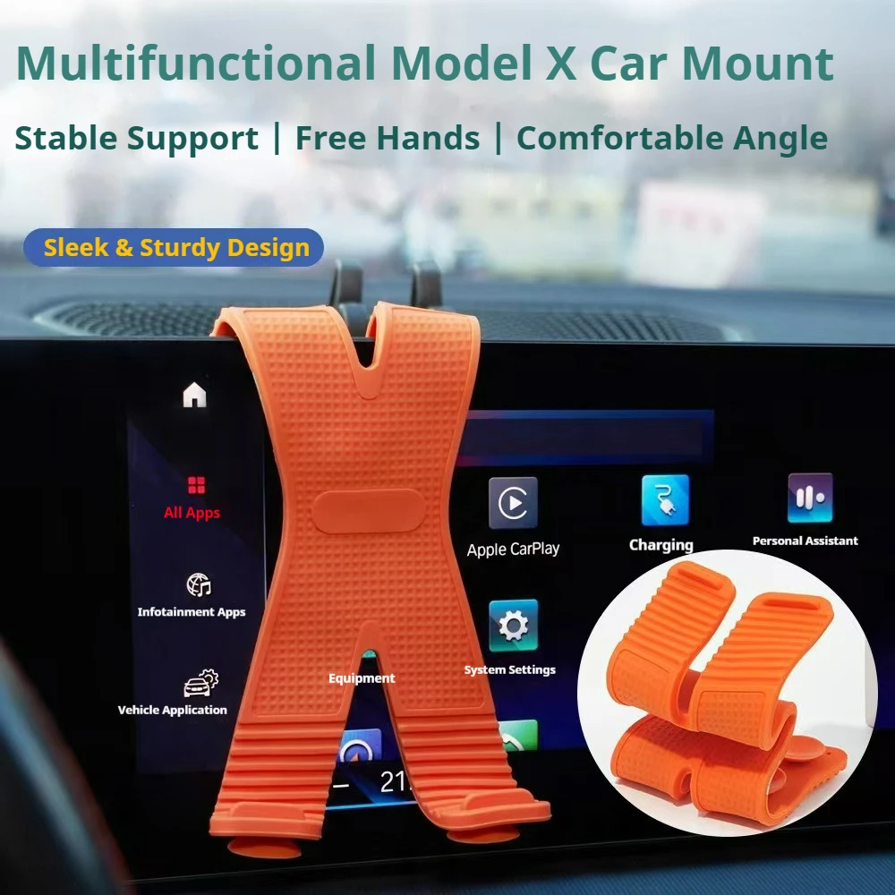New‑Style X‑Shaped Silicone Phone Holder Freely Foldable Universal Portable for Car Dashboard Desktop Wall Monitor