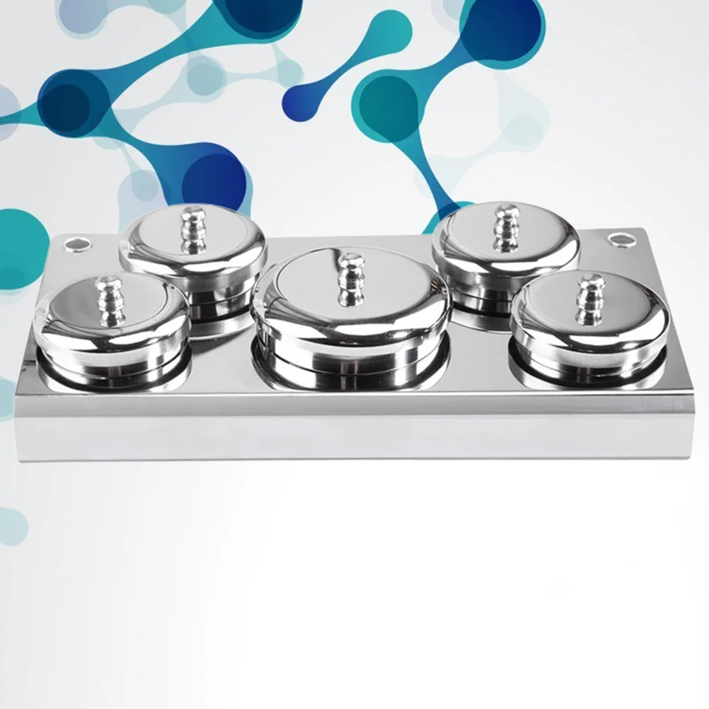 5 個ネイルアートクリスタルカップポータブルミニコンテナアクリル液体粉末混合用プロフェッショナルサロン使用シルバー