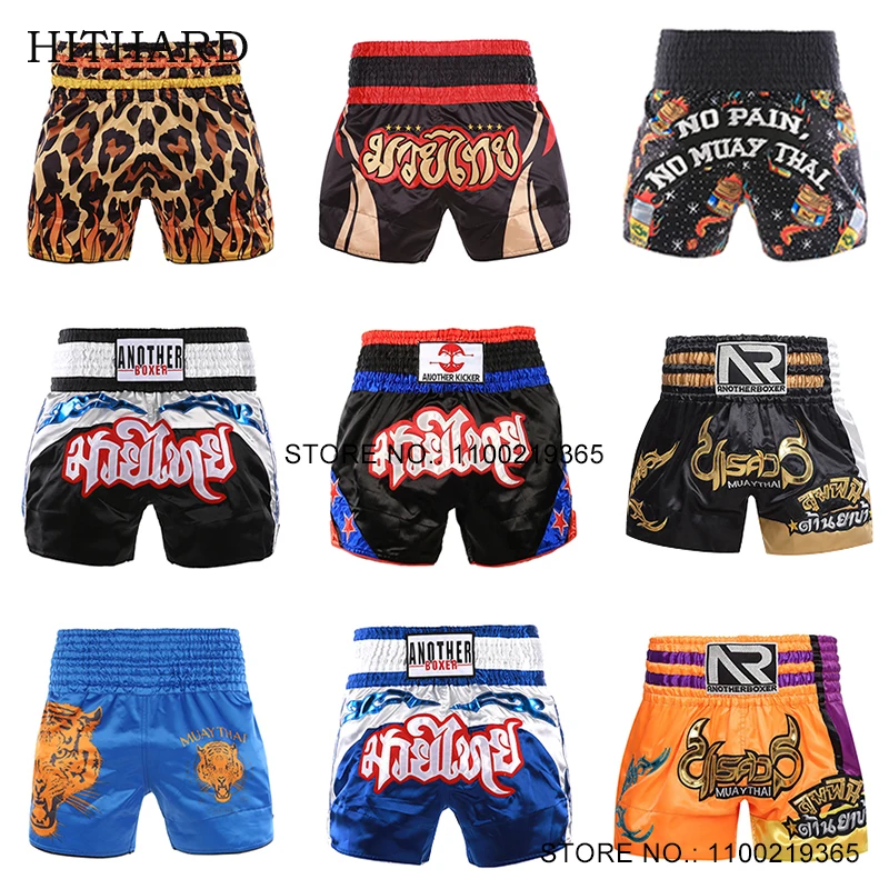 

Boxing Shorts Womens Kids Men's Muay Thai Shorts Classic Boxer Fighter MMA Training Clothes Martial Arts Kickboxing Fight Shorts