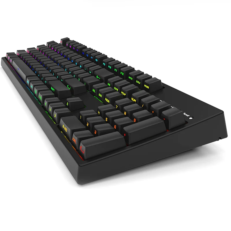 Letter Drive Black White Miami PBT Double Shot 135 Side-lit Shine Through Translucent Backlit keycaps For MX Mechanical Keyboard