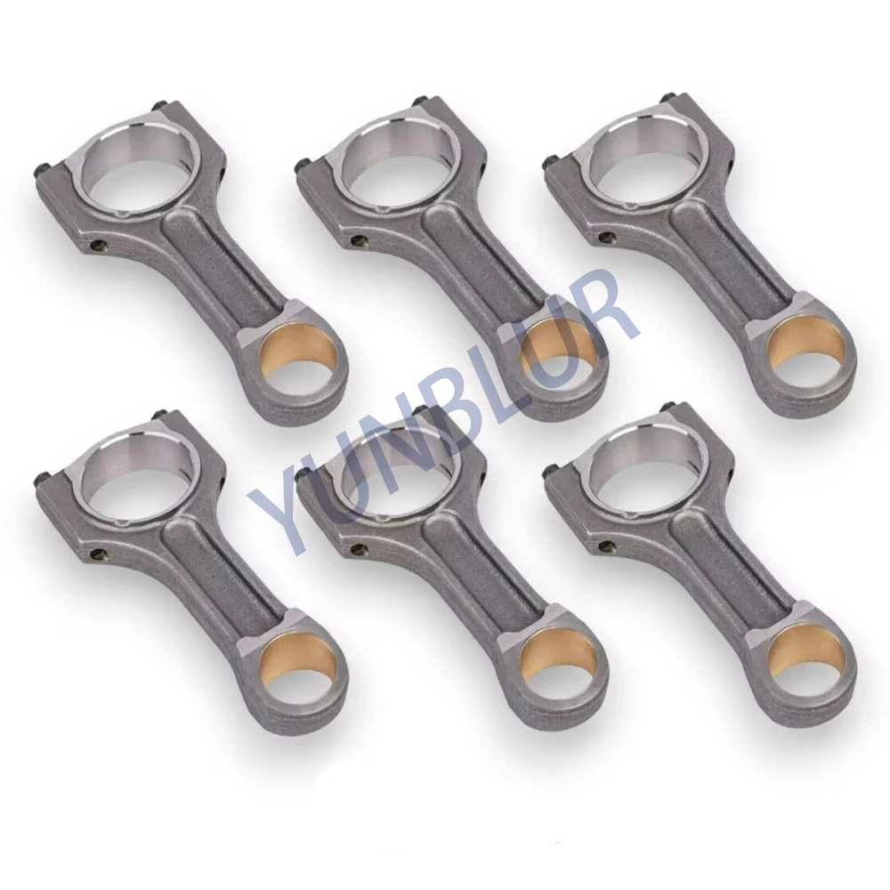 6pcs Engine Connecting Rod Kit Fit 3.0 L Disesl N57 N57D30 For 05-20 BMW 330d 335d 430d 435d 525d 530d 535d 640d 730d X4 X5 X6