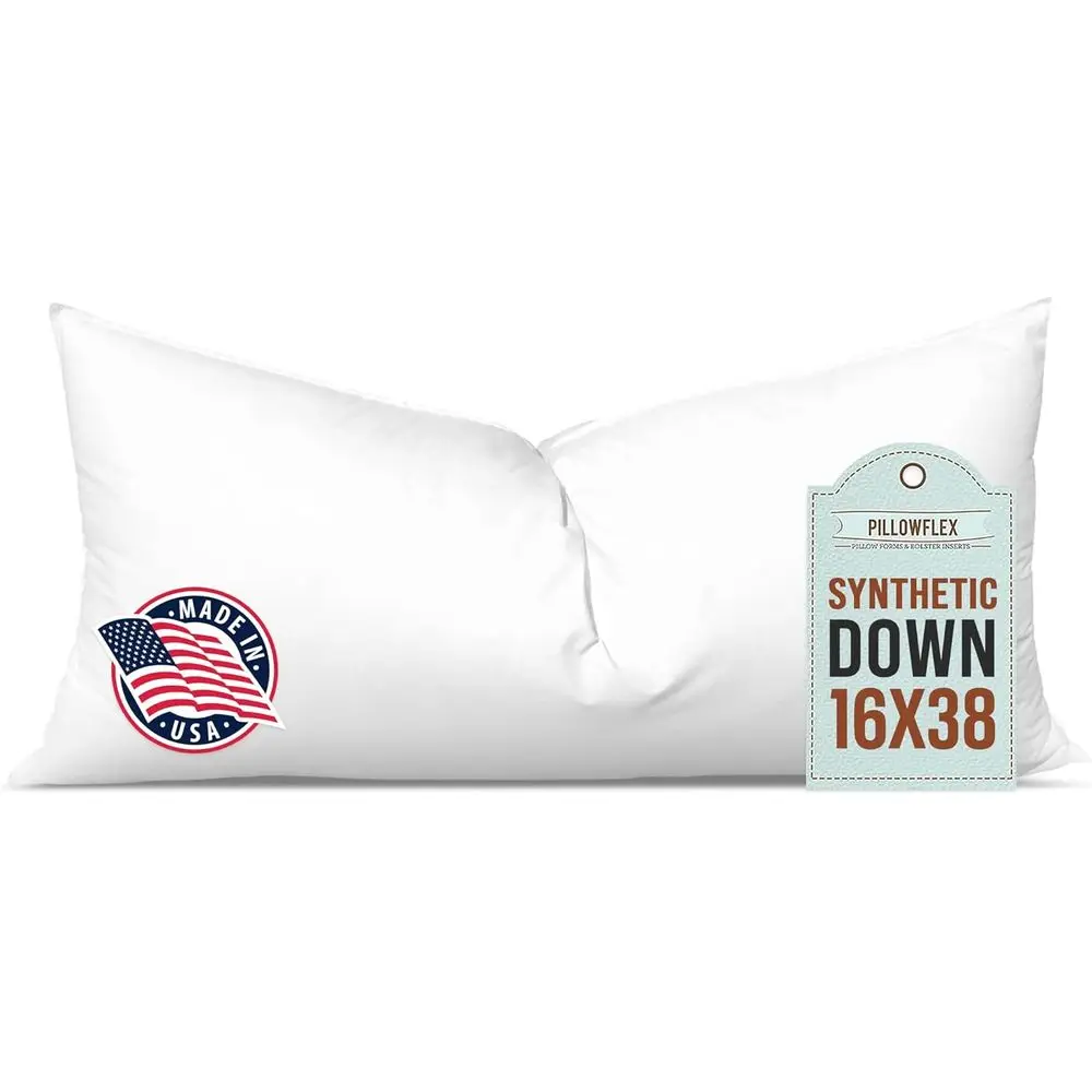

Luxury Synthetic Down Alternative Pillow, 16x38, Ultra Soft, Large Support Body Length, Kilim Style, Long Back Support Decorativ