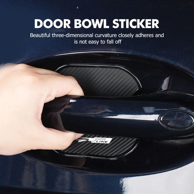 4 قطعة مقبض باب السيارة السلطانية واقية ملصق المضادة للتصادم قطاع لكيا ريو K5 K2 سبورتاج Ceed سورينتو بيكانتو ستينغر الروح #2