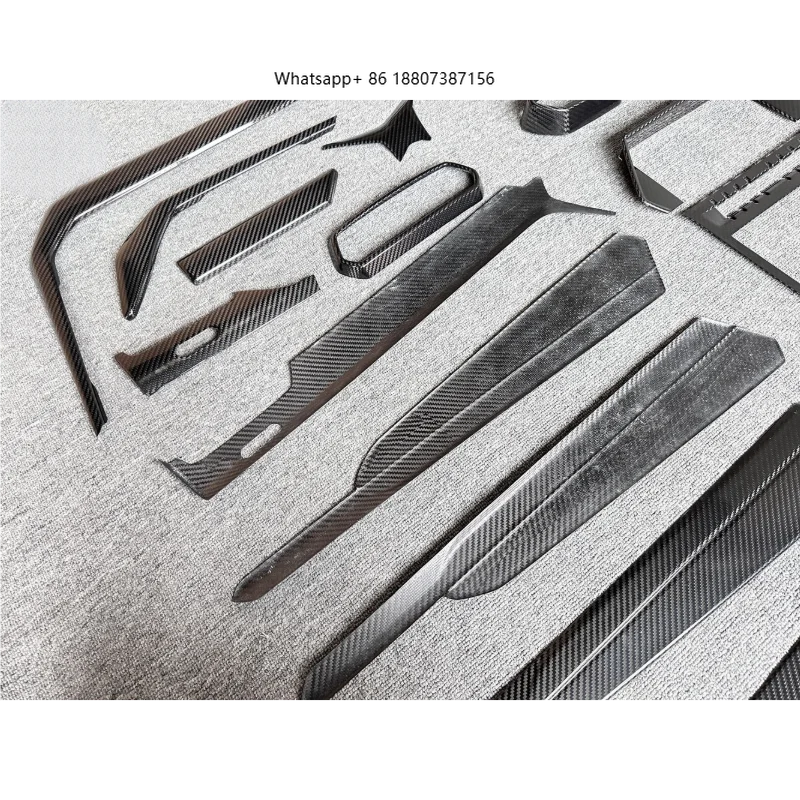 Acessórios de Interior em Fibra de Carbono Seco para Lamborghini Urus S 2018+, Incluindo Assentos de Carro