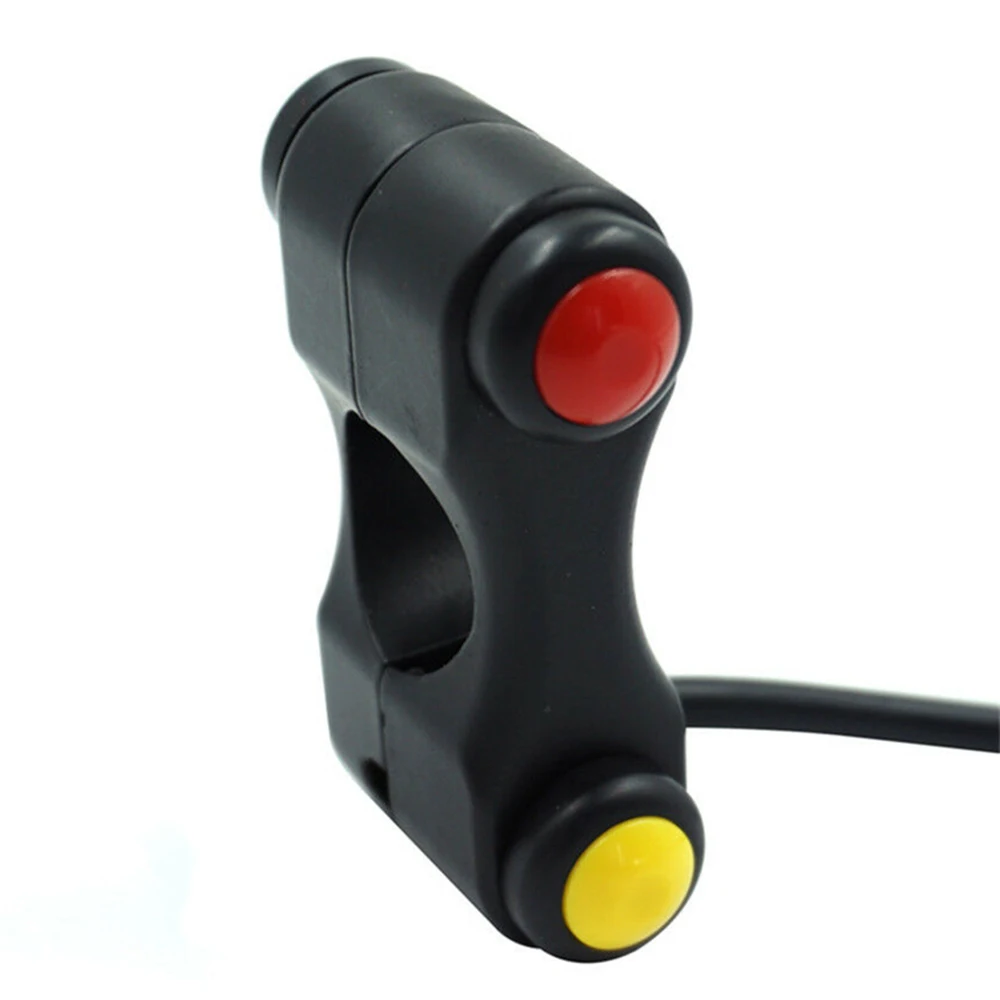 Aluminum Alloy Handlebar Buttons 3 Push Switch 12V 7/8\