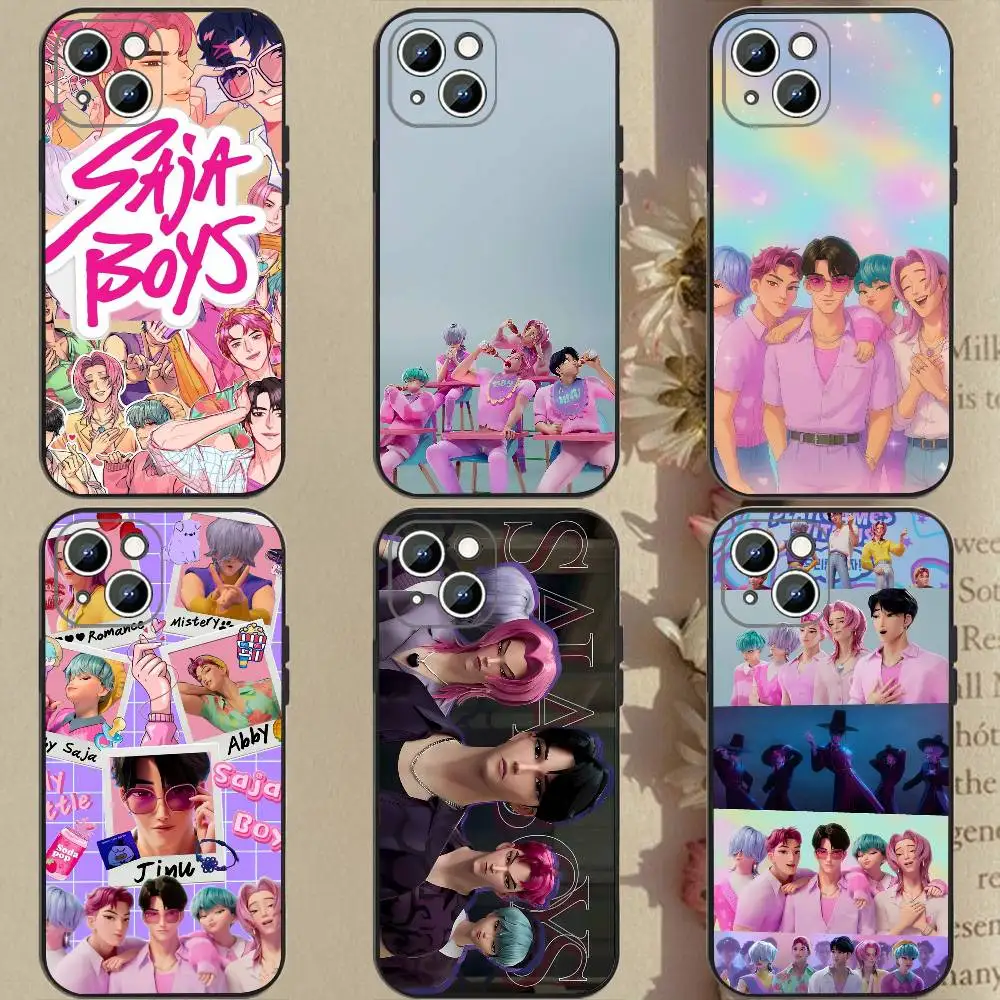 حافظة هاتف Saja Boys KPopS D-Demon H-Hunters مصنوعة من السيليكون الناعم لهاتف IPhone 17 Air 16 15 14 13 12 11 Plus Pro Max Plus