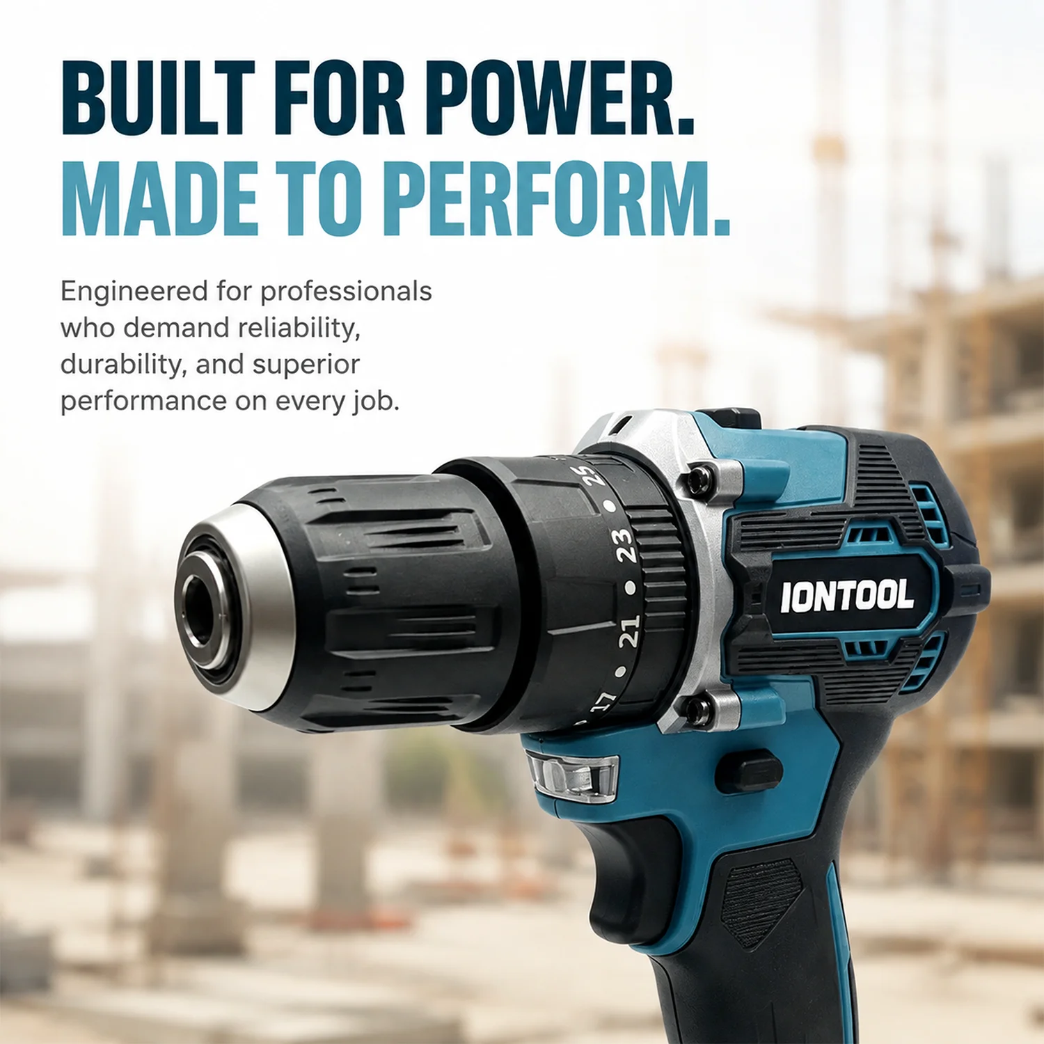 IONTOOL Hand‑held Cordless Drill Power Tool For Fixture Mounting Screw Fastening Furniture Assembling On‑site Home Repair Work