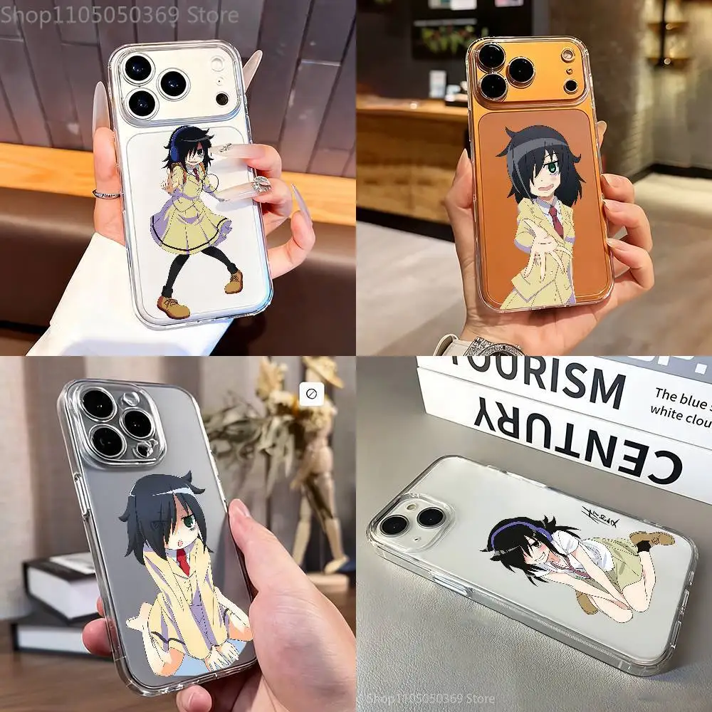 

Tomoko Kuroki W-WataMote Phone Case For iPhone 7,17,16,15,14,13,12,11 Pro,Max,Plus,XR,Mini,E Clear Full-coverage Soft Cover