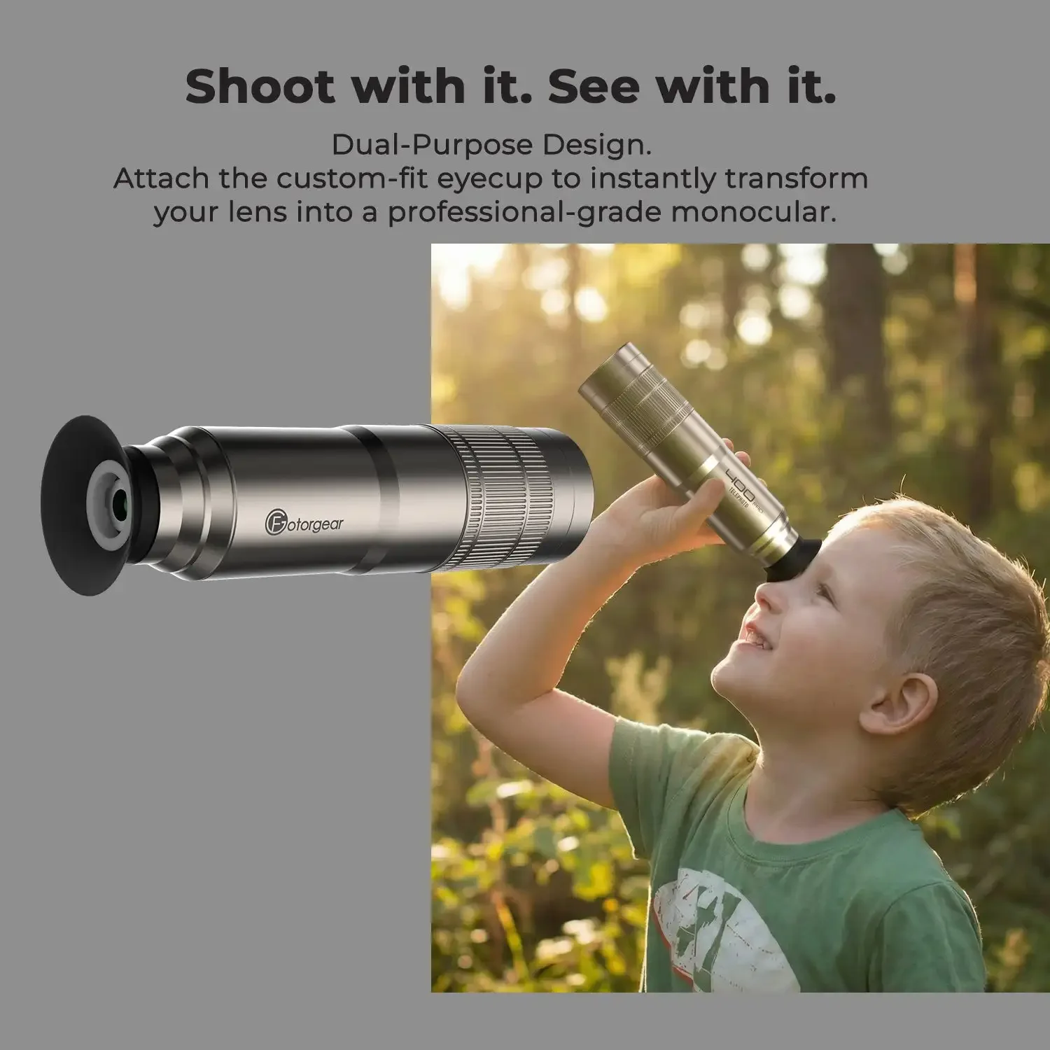 Fotorgear 400mm Pro Telelens Voor iPhone Voor Xiaomi Voor Vivo Professionele Fotograaf Kit 8X Telelens Duidelijker foto's