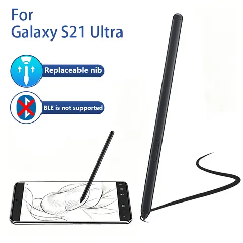 For Samsung Galaxy S21 Ultra S Pen Stylus Pen, SM-G998B/DS SM-G998E/DS SM-G998U/U1 SM-G998N Touch Pen Replacement, Without BLE