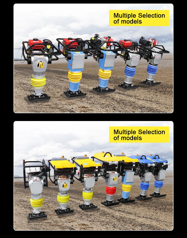 3kw Electric Tamping Rammer Compactor Jumping Jack Wacker Soil Impact Vibrating Tamper