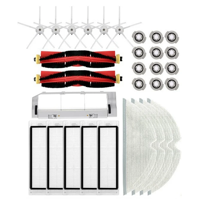 

Комплект уборочной щетки, основная боковая щетка, Hepa фильтр, Швабра для Xiaomi Roborock S5 S50 S5 Max S6 S6 Maxv S6 Pure