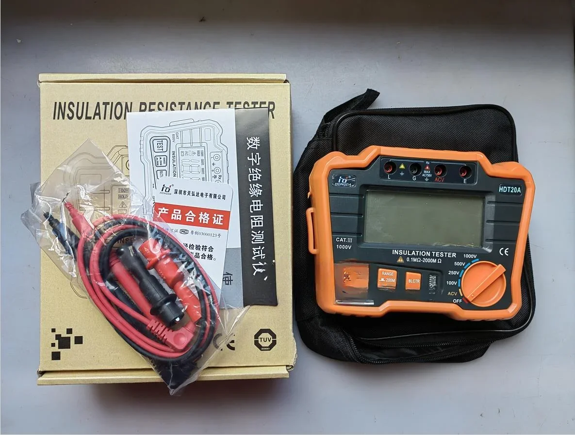 

Shenzhen Hongda HDT20A/B Digital Megohmmeter Insulation Resistance High Quality