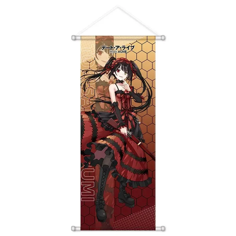 VIKAMA Blue Hair Idol Singer Girl Wall Scroll, 6 Designs, Wall Decor for Bedroom Living Room Dorm