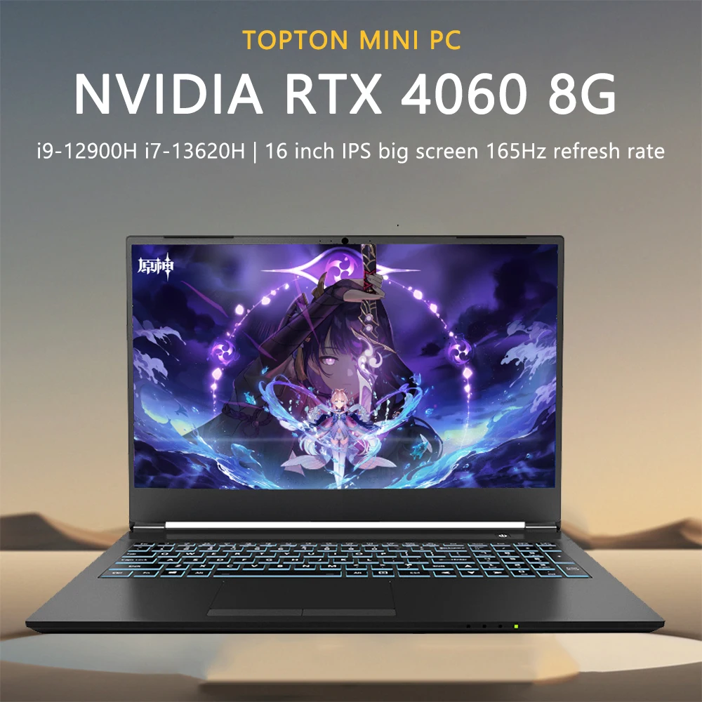 Wukong-ゲーミングノートパソコン,黒神話,Intel Core i7-13620H,geforce rtx 4060, 8g,16インチ,165hz fhdディスプレイ,64GB RAM,4テラバイト,ssd