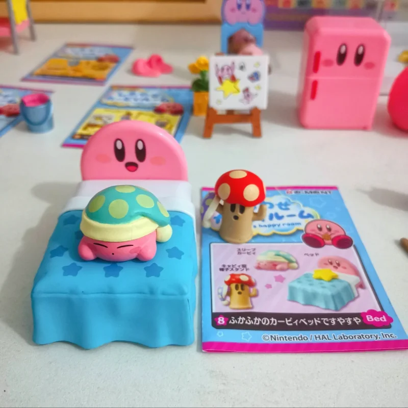 

Re Ment Blind Box Kirby Happy Room Miniature Scene Props Collectible Candy Toy Figurine Desktop Decor For Adult Anime Collectors