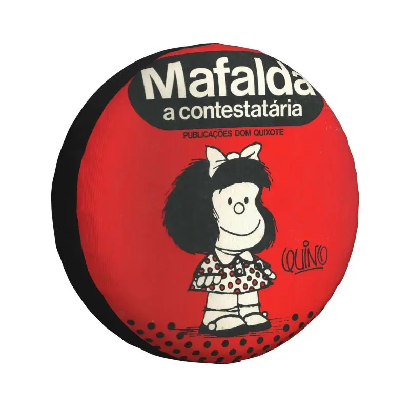 Custom Mafalda A Contestataria Spare Wheel Cover for Jeep Honda 4WD RV Quino Comic Manga Tire Protector 14