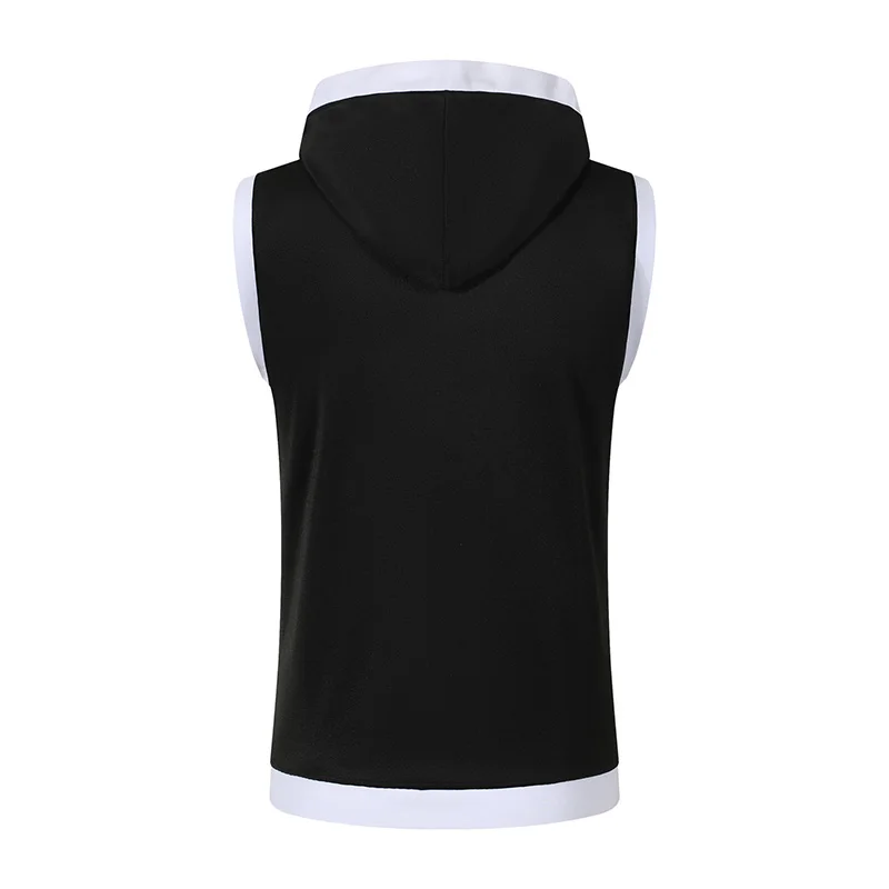 Solid Color 2026 Brand New Men's Tank Tops Vest Sleeveless Tees For Male Hooded Man Vests Tops Hip Hop Men Tank Top T Shirt