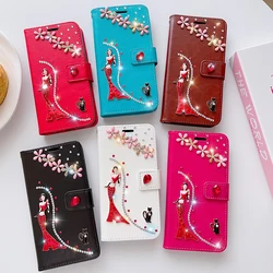 Flash Drill Wallet Glitter Case For iPhone 17 ProMax Air 16 E 15 Pro 14 Plus 13 12 11 Pro Max Mini XR XSMax Flip Luxury Cover