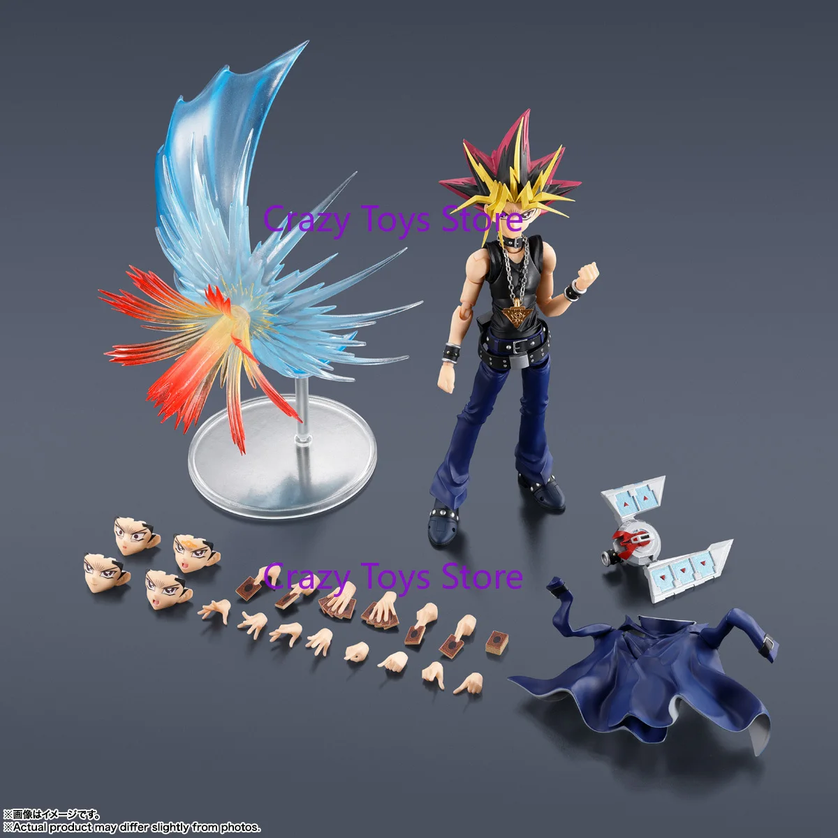 

In Stock Original BANDAI Yu-Gi-Oh Duel Monsters S.H.Figuarts SHF YAMI YUGI PVC Action Figure Model Series Toys Collection Gifts