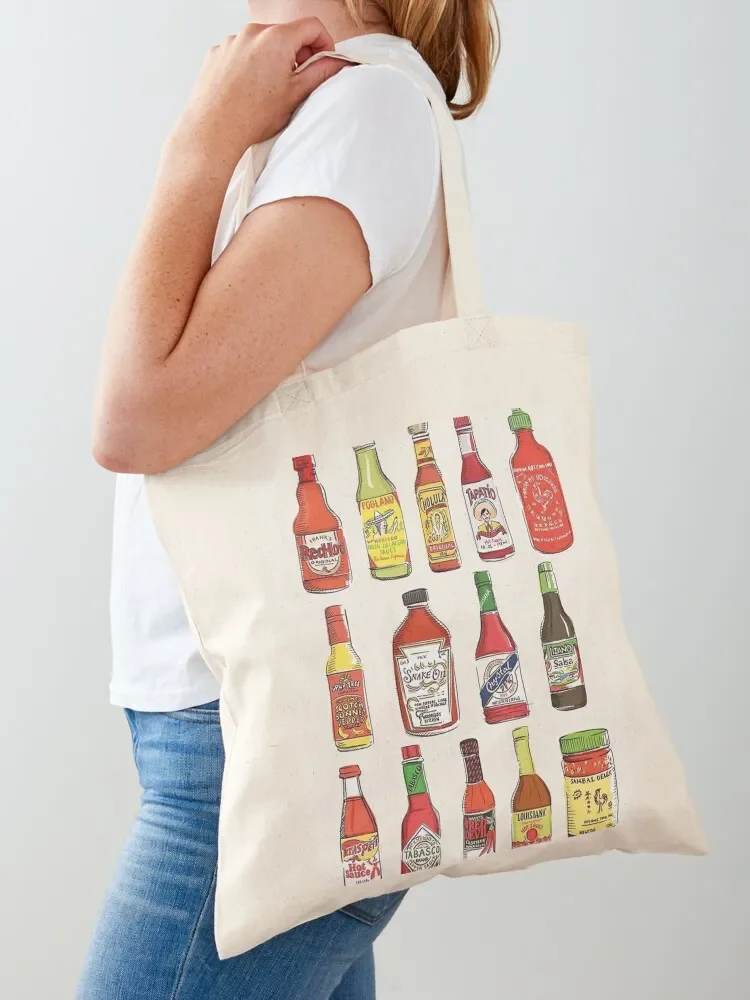 

Hot Sauce Tote Bag hand bag Large bags for women tote bag Big