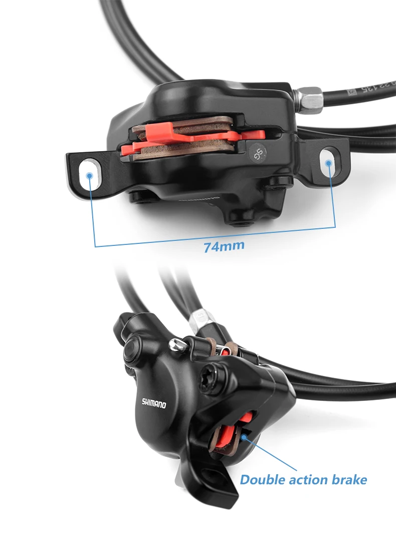 Shimano BR MT200 Hydraulische Scheiben Bremse 1550 1500 1450 850 800mm Links Vorne Rechts Hinten Bremse Set RT-10/26/56 160 180mm Rotor – Detail 8