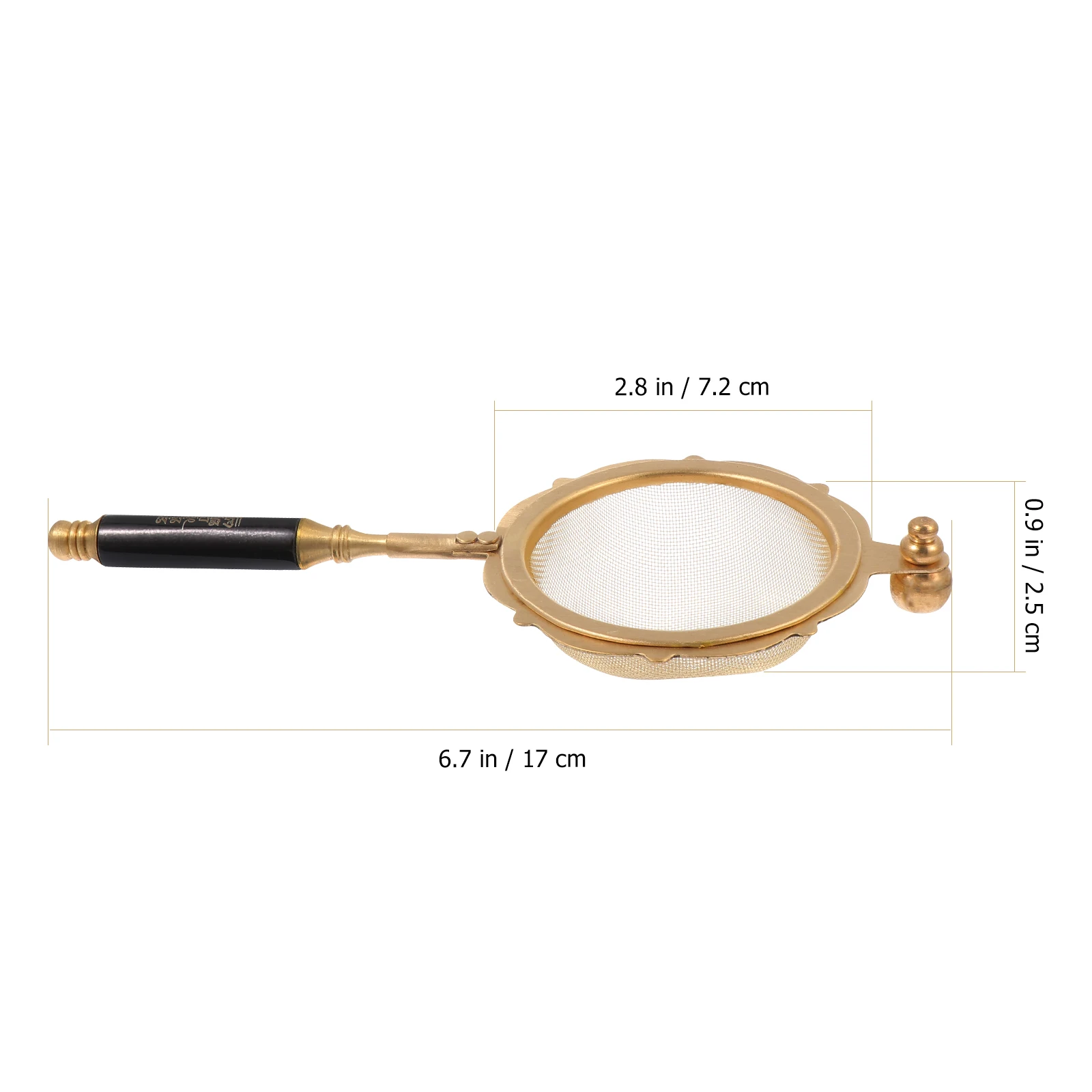 

Tea Leak Filter Strainer for Loose Leaf Reusable Infuser Stainless Steel Fine Mesh Copper Metal
