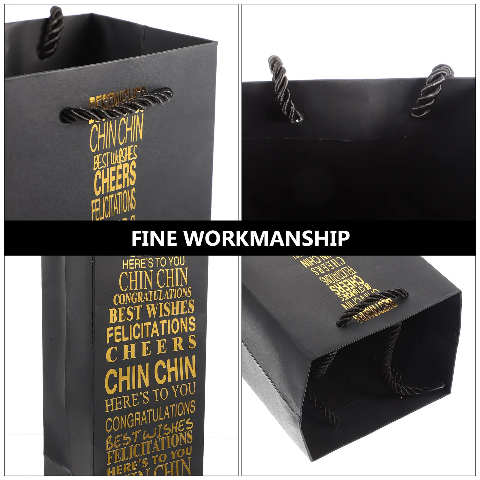 

10 Pcs Portable Gift Bag Travel Bags Paper Bottle Pouches Present for Party