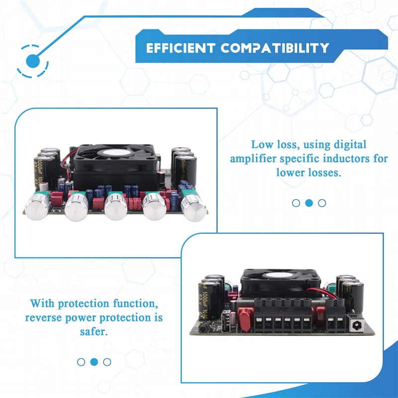 Stereo Digital Amplifier Board 2.1 Channel Subwoofer 300Wx  2+ 600W TPA3255 Chip TPA3255 Digital Amplifier Module