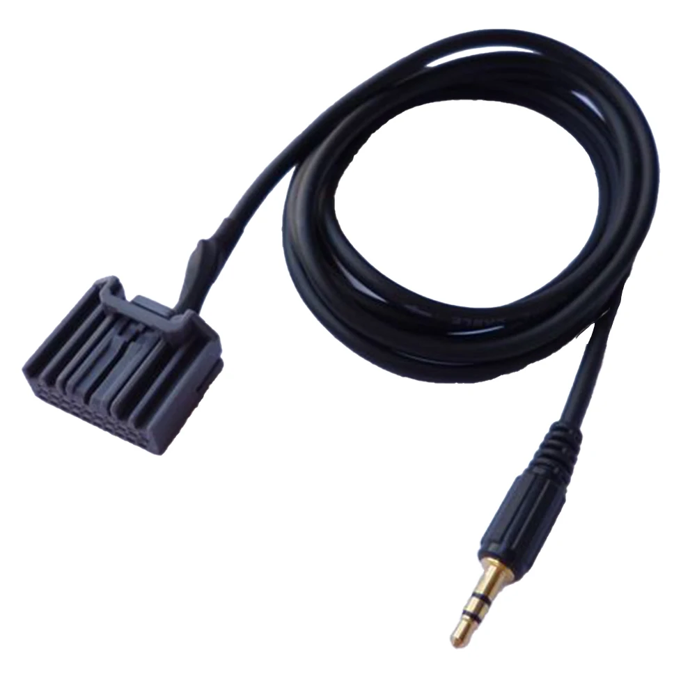 3.5mm Audio Car Cable AUX Adapter For Honda 2006-2013 Input Connector 12V 20 Pin Car Video Audio Adapter Cable Black