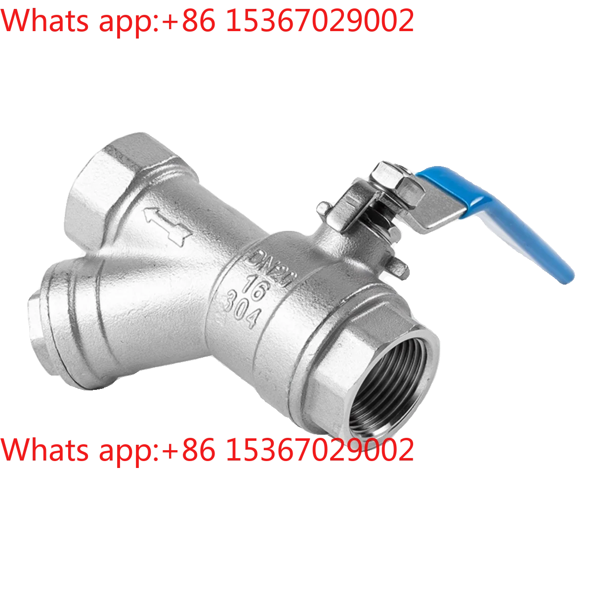 304 stainless steel Y-shaped integrated filter ball valve floor heating air switch valve 4 minutes 6 minutes 1 inch DN15 20 25
