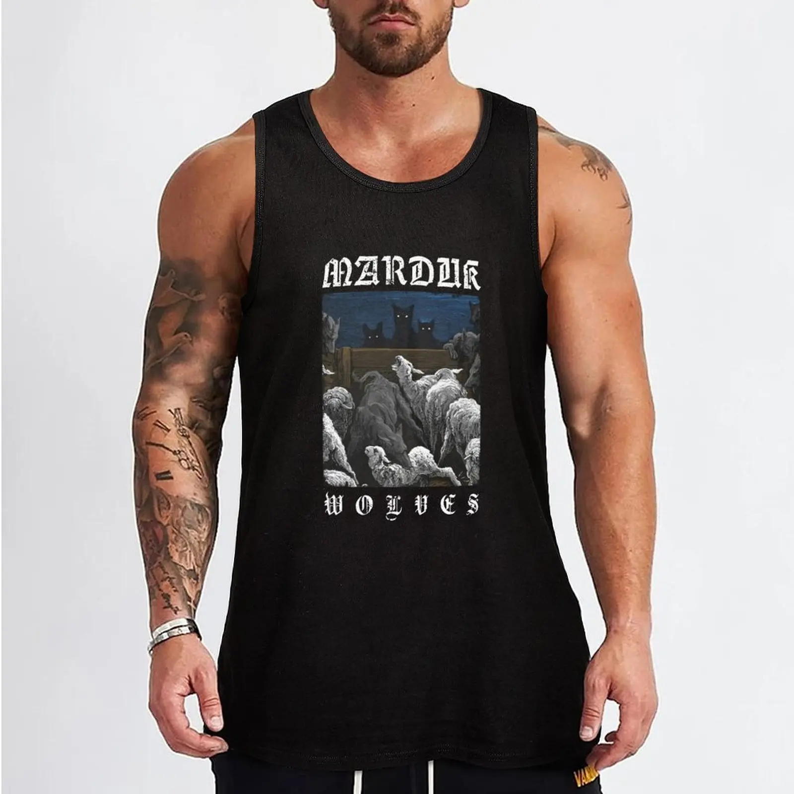 MARDUK Wolves Tank Top man vest fitness sports suits