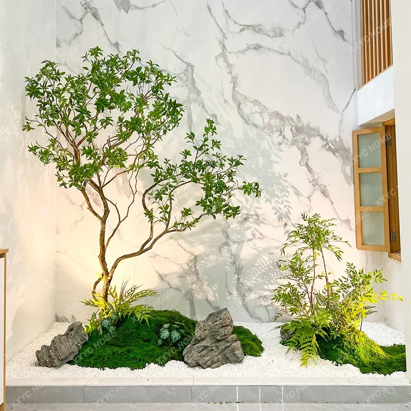 Window Landscaping Bionic Plant Indoor Simulation Green Plant Decorative Tree Large Fake Trees Simple Landscape