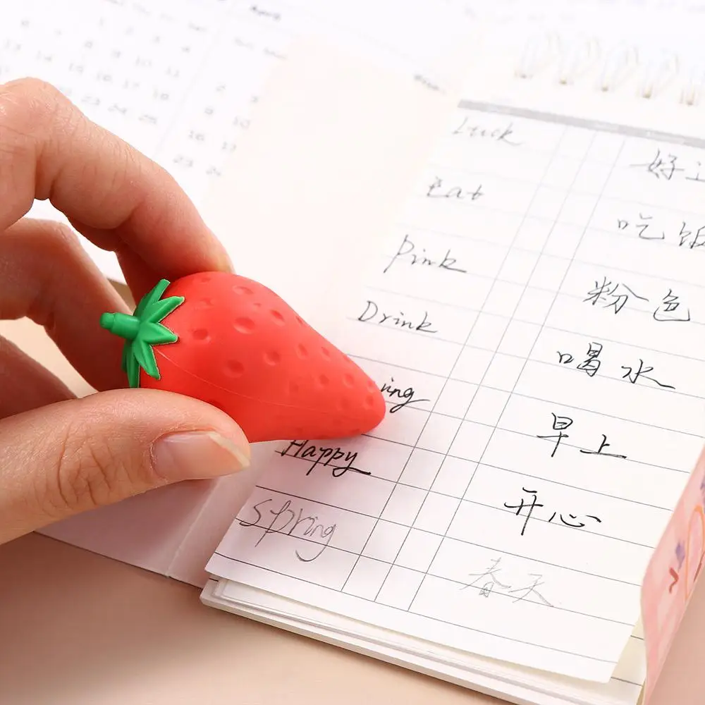 الجزر الفراولة المانجو اللوازم المكتبية المدرسية الطلاب القرطاسية محايات قلم رصاص لينة محايات الفاكهة الكبيرة تصحيح الإمدادات