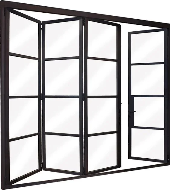 

Steel folding window Double glass folding window