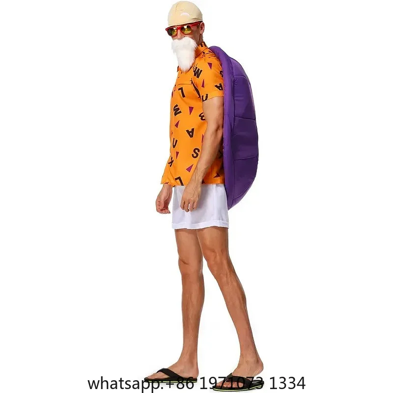 Master Roshi Tortoise Man Cosplay Uniforms Male Turtle Fairy Halloween Christmas Costumes