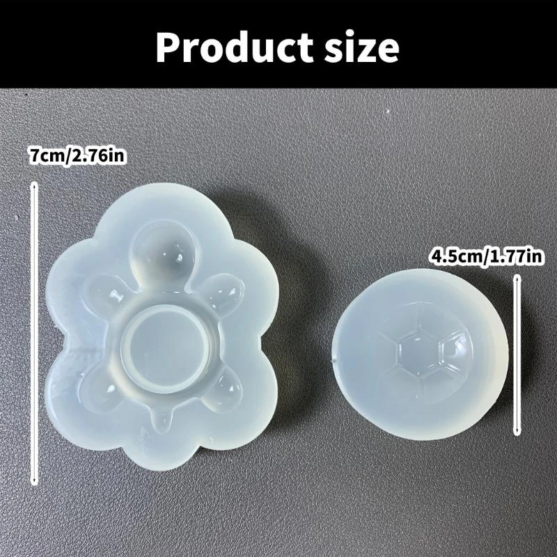 

Pack of 2 Turtles Ornament Silicone Molds Flexible and Easy to Demold Perfect for DIY Crafts and Individualized Gifts