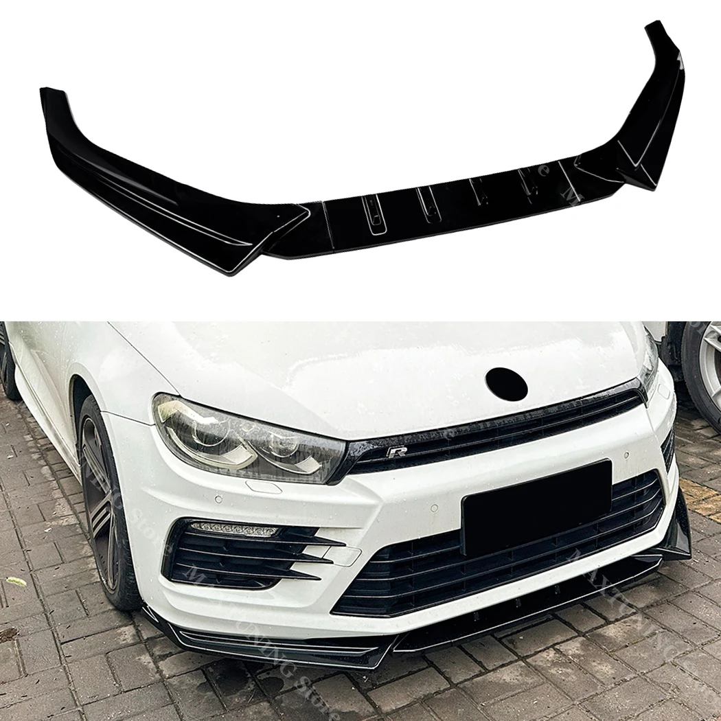 

Для Volkswagen Scirocco MK3.5 R 2015 2016 2017: Комплект для тюнинга кузова — передний бампер, сплиттер, нижний диффузор, защита, спойлер (фейслифт)