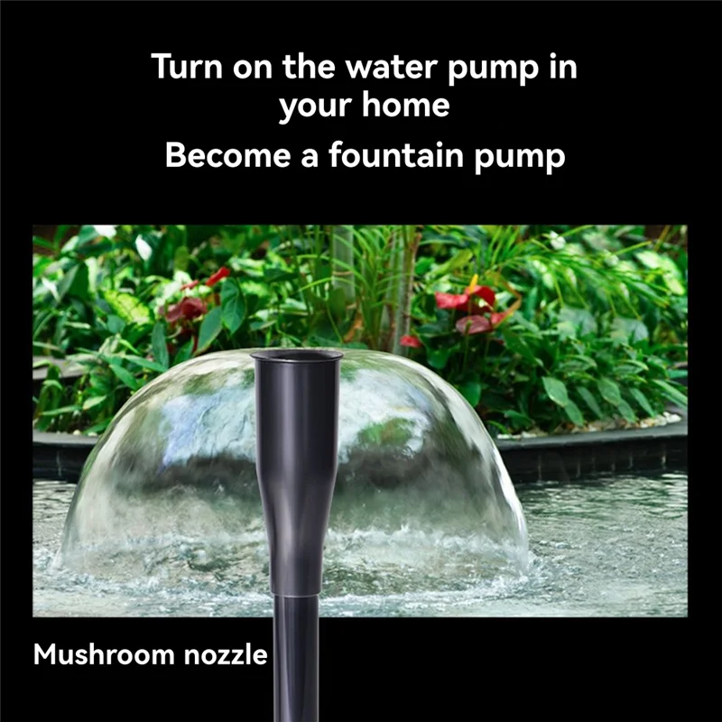 AT63-Fountain Pump Nozzle Kit For Water Fountain Spray Head Set For Garden Ponds Tabletop Fish Ponds