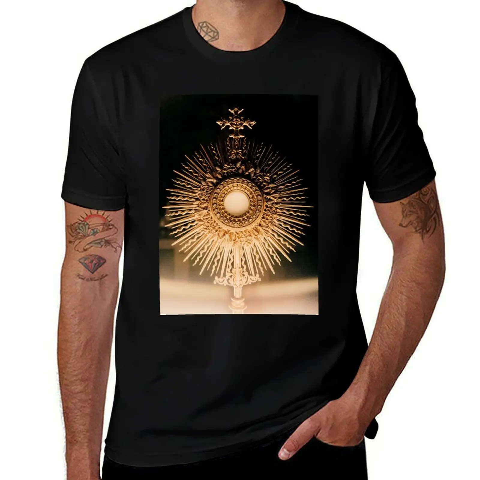 

The Blessed Sacrament T-Shirt vintage clothes man t shirt cotton man t-shirts shirts men graphic