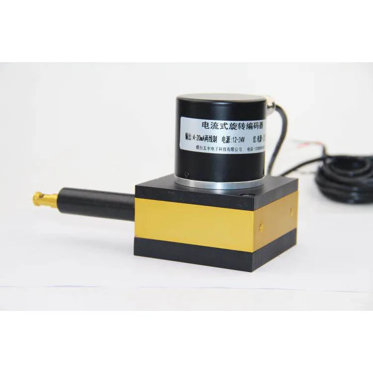 Draw Wire Displacement Sensor 4-20mA WF60 Rope Encoder 3M WFD60-4M for Hydraulic Cylinder Length Measurement