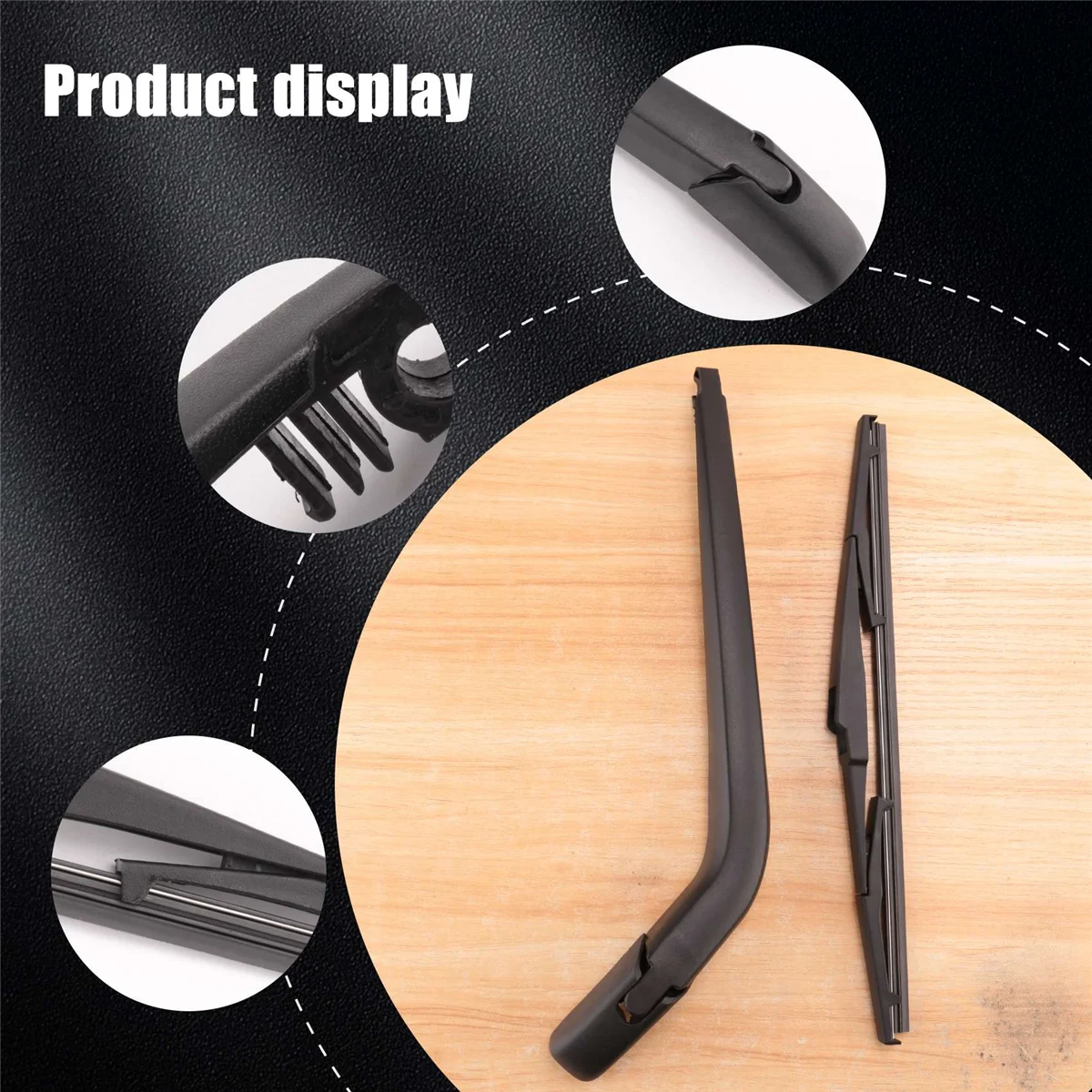 AT77 ذراع الممسحة الخلفية للزجاج الأمامي للسيارة وشفرة لسيارة Toyota Yaris Vitz 99-05